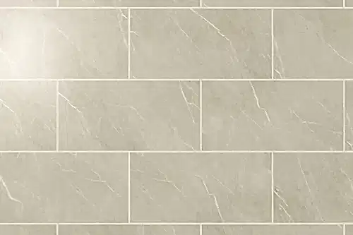 Audacity Rigid Core Pre-Grout Click Vinyl Flooring Cream Stone Tile Built-In Underlay