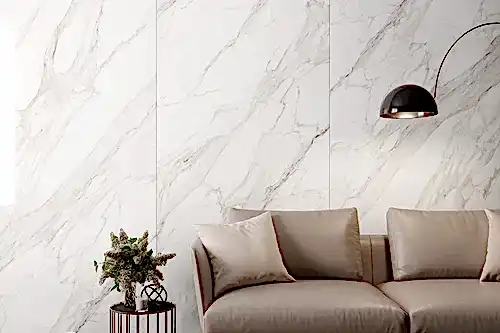 Emperador Gold Marble White Matt Porcelain Tile