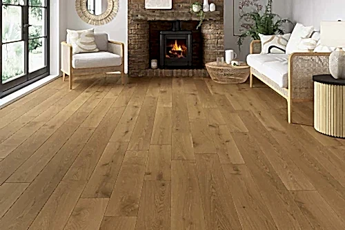 Home Choice Engineered European Rustic Oak Flooring 14mm x 190mm Natural Matt Lacquered