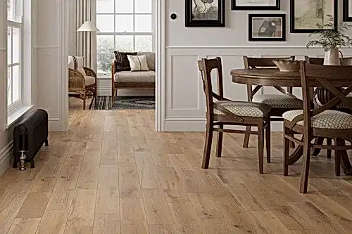 Galleria Professional Solid European Rustic Oak Flooring 18mm x 150mm Stoney Grey Brushed & Lacquered