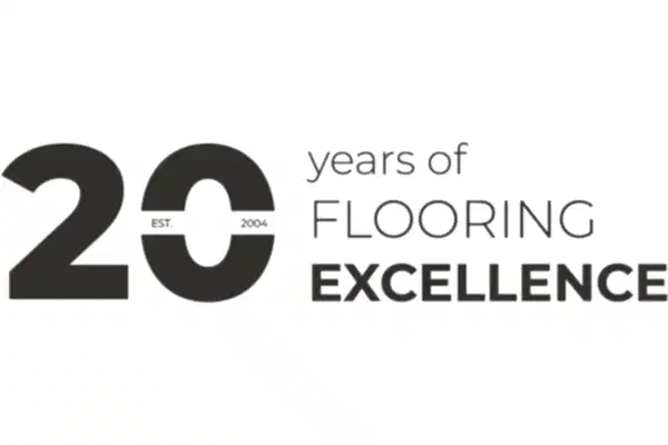 20 years of flooring excellence logo 600x400