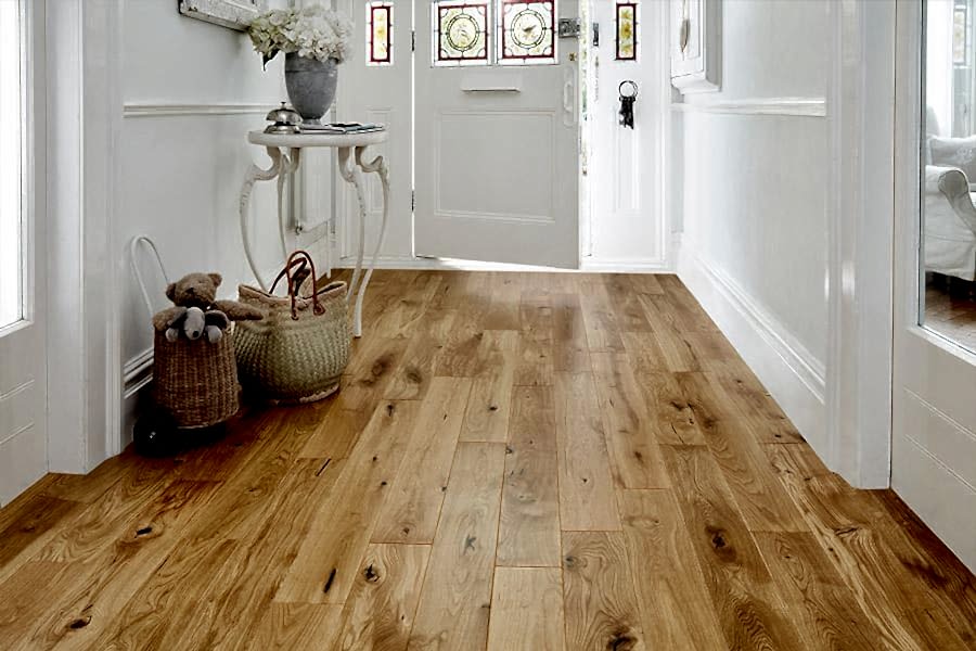 Home Choice Engineered European Rustic Oak Flooring 14mm x 130mm Natural Lacquered