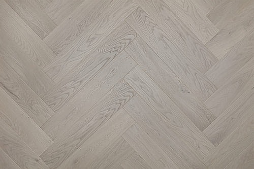 Home Choice Herringbone Engineered European Select Oak Flooring 14mm x 130mm Marzipan Lacquered