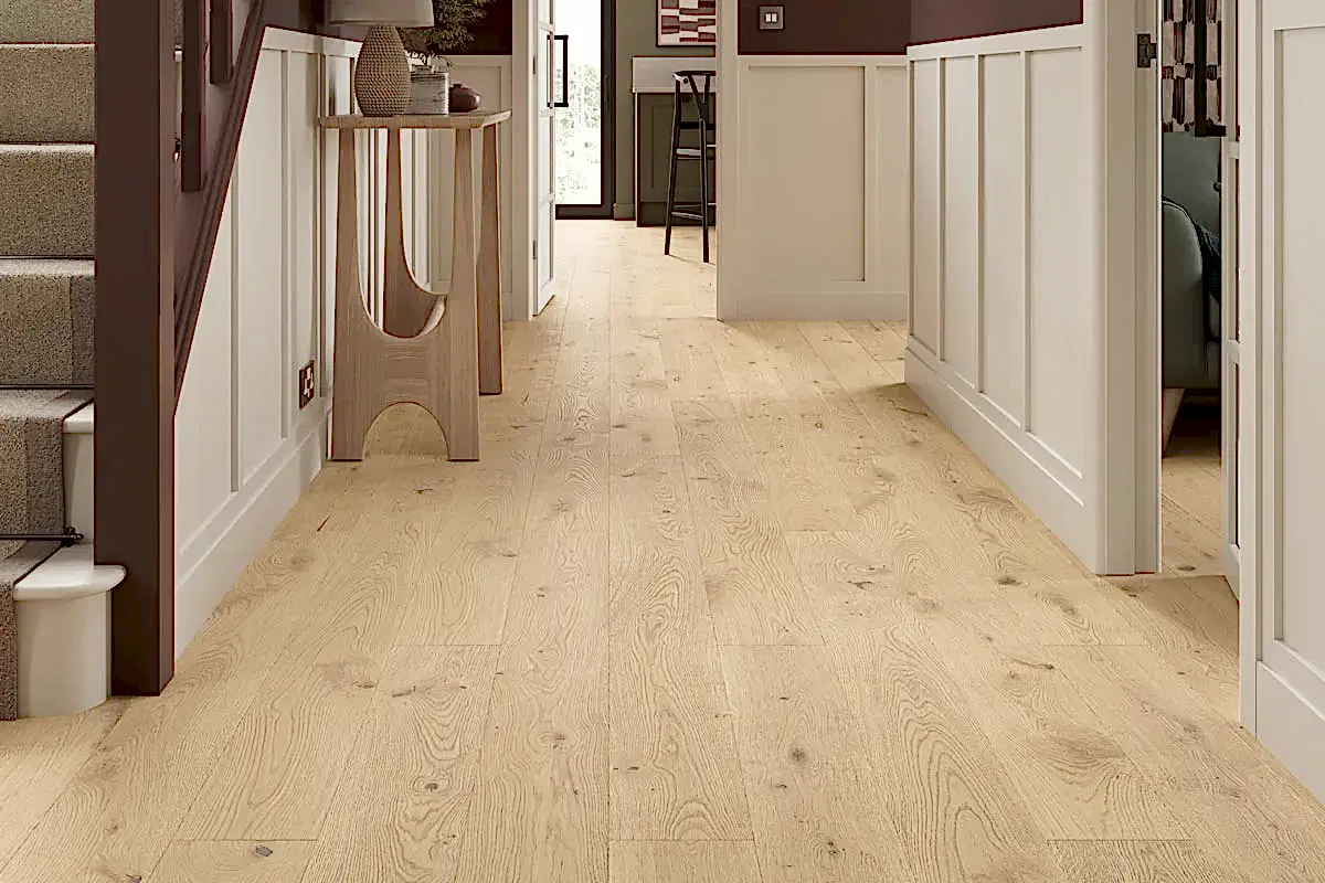 Home Choice Engineered Rustic Oak 14 x 180 Wesley Brushed Ultra Matt Lacquered