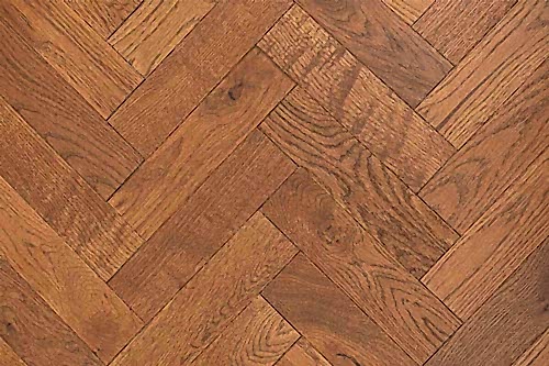Home Choice Engineered Rustic Oak Herringbone 10mm x 80mm Toffee Brushed UV Oiled