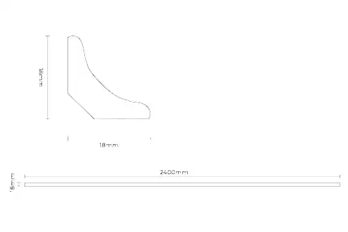 Series Laminate Pure White Scotia