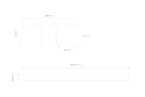Series Laminate Door Profile 0.9m White Oak