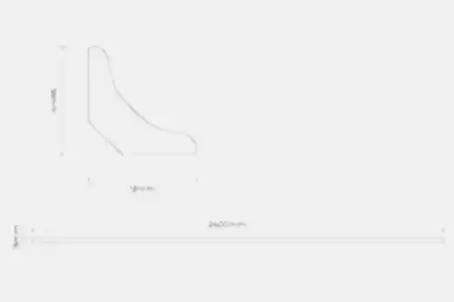 Series Laminate Scotia 2.4m Stone Grey