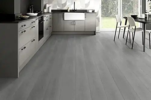 Series Woods 8mm Acoustic Laminate Arctic White Oak Built-in Underlay