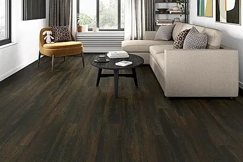 Series Woods 8mm Acoustic Laminate Roast Coffee Oak Built-in Underlay