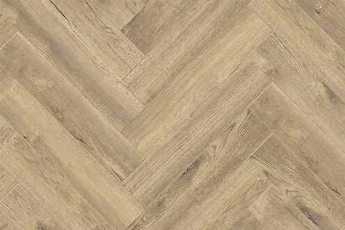 Series Woods 8mm Herringbone Laminate Flooring Gentle Gold Oak