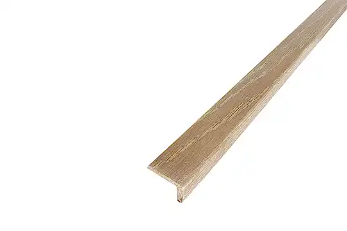 Solid Hardwood Stair Nosing 1m White Fumed