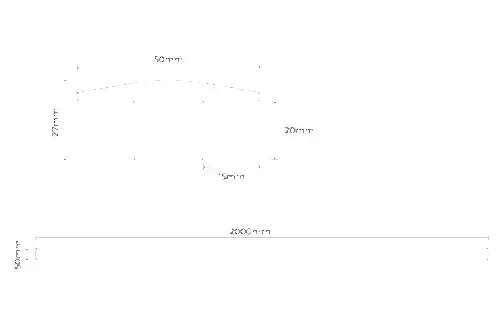 Solid Hardwood T Profile Oak 2m