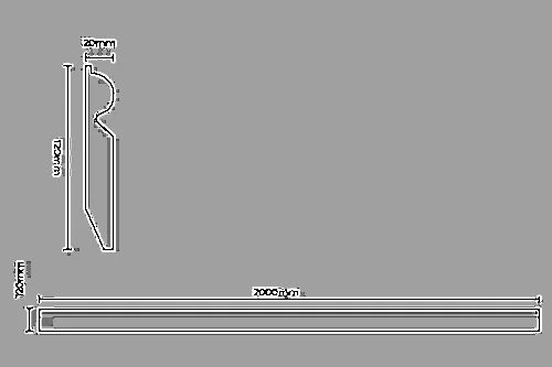 Solid Oak Taurus Skirting Boards 2m Length