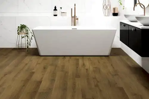 Spectra Luxury Rigid Core Click Vinyl Flooring Amber Nut Plank