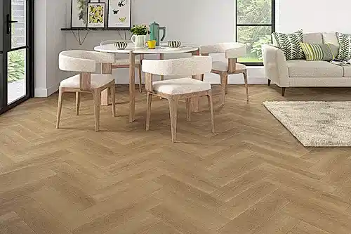 Spectra Luxury Rigid Core Click Vinyl Classic Oak Herringbone Built-in Underlay