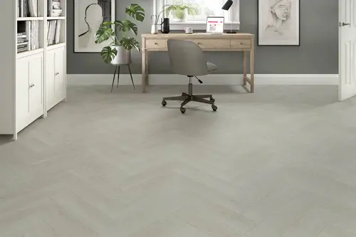 Spectra Luxury Rigid Core Click Vinyl Pearl Oak Herringbone Built-in Underlay