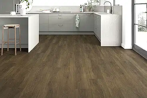 Spectra Luxury Rigid Core Click Vinyl Rich Chocolate Brown Plank Built-in Underlay