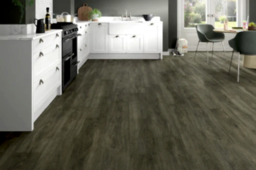 Spectra Luxury Rigid Core Click Vinyl Shadow Grey Plank Built-in Underlay